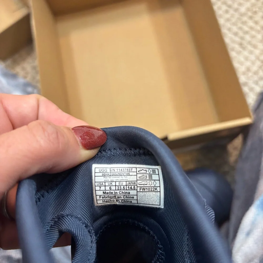 Ugg Toddler Navy Blue Droplet‎ Mini Rain Boots Size 7